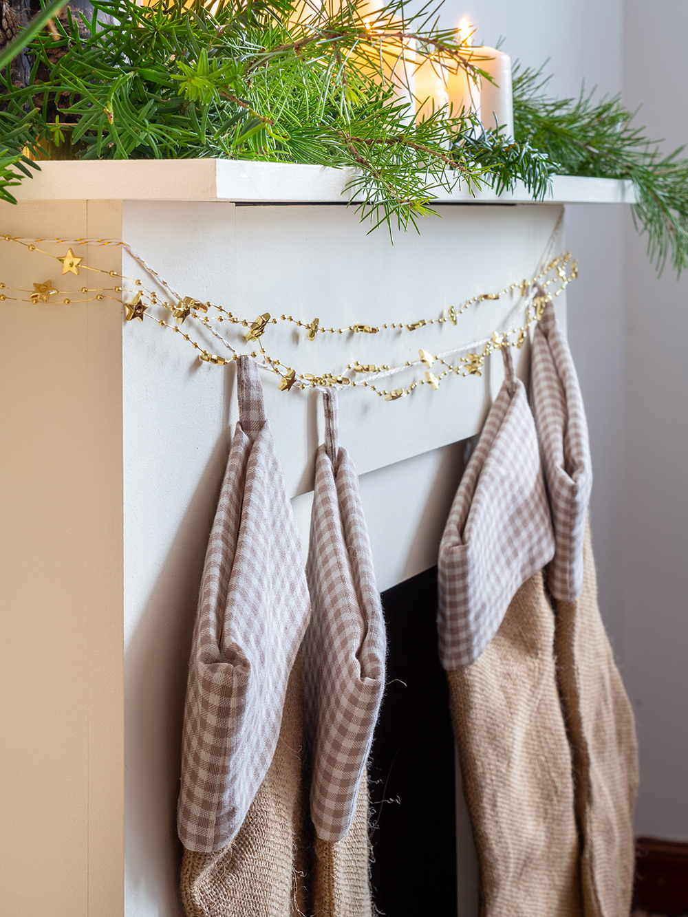 DIY Chimenea navideña de tablero de DM6